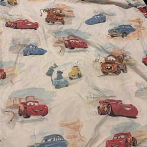 Disney Cars Duvet Cover with Red and Blue